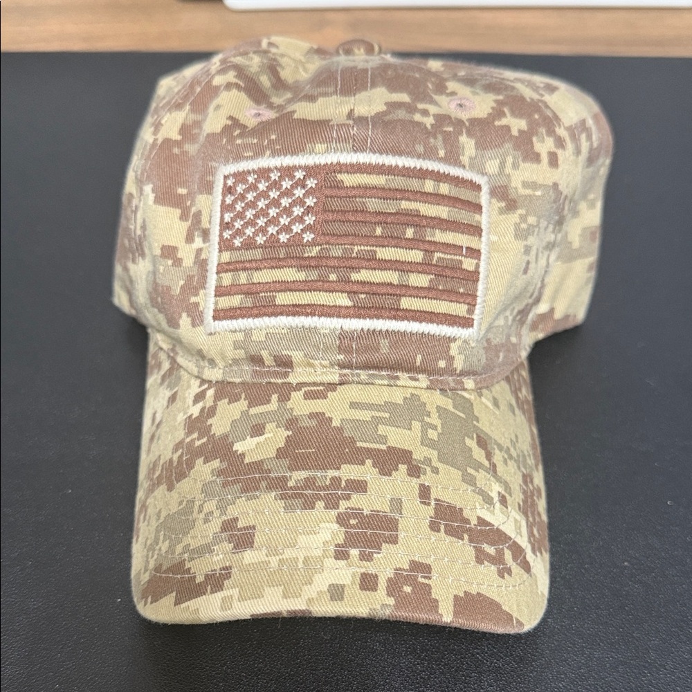 Camouflage American Flag Cap